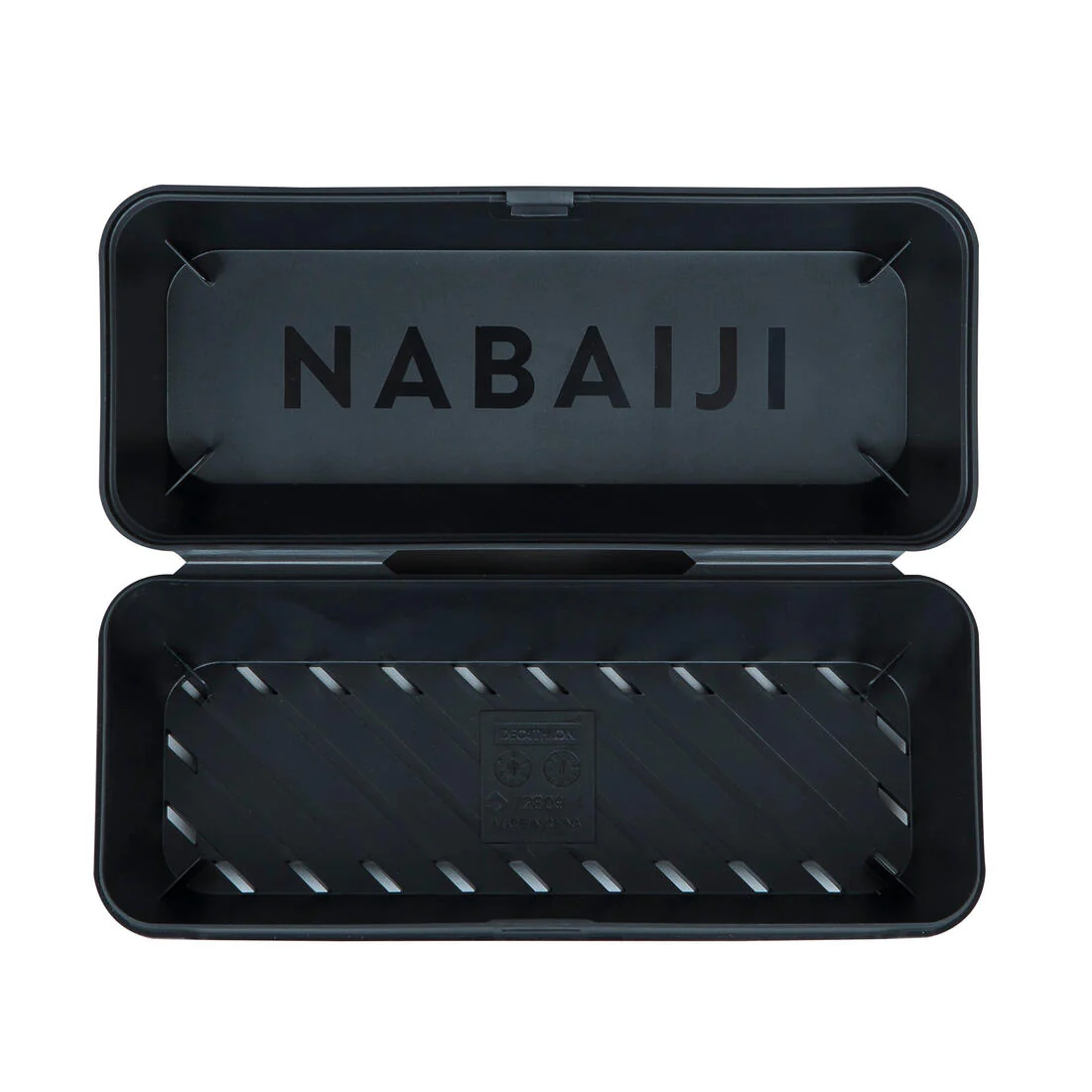 Boîte pour lunettes de natation rainurée - noir - Image 3