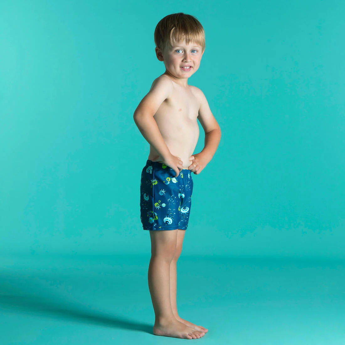 Boxer-couche de bain lavable bleu imprimé - Image 11