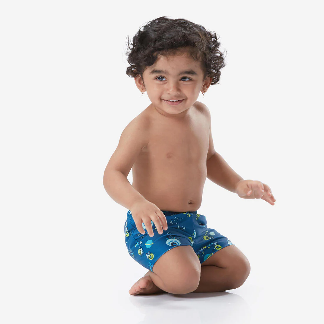 Boxer-couche de bain lavable bleu imprimé - Image 3