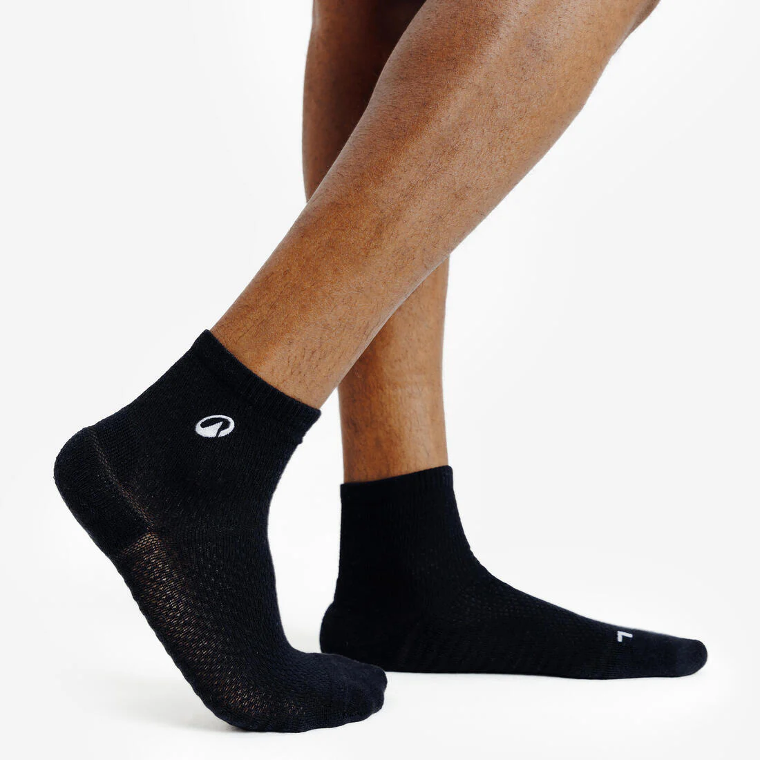Chaussettes cheville, noir et blanc, lot de 3 - Image 5