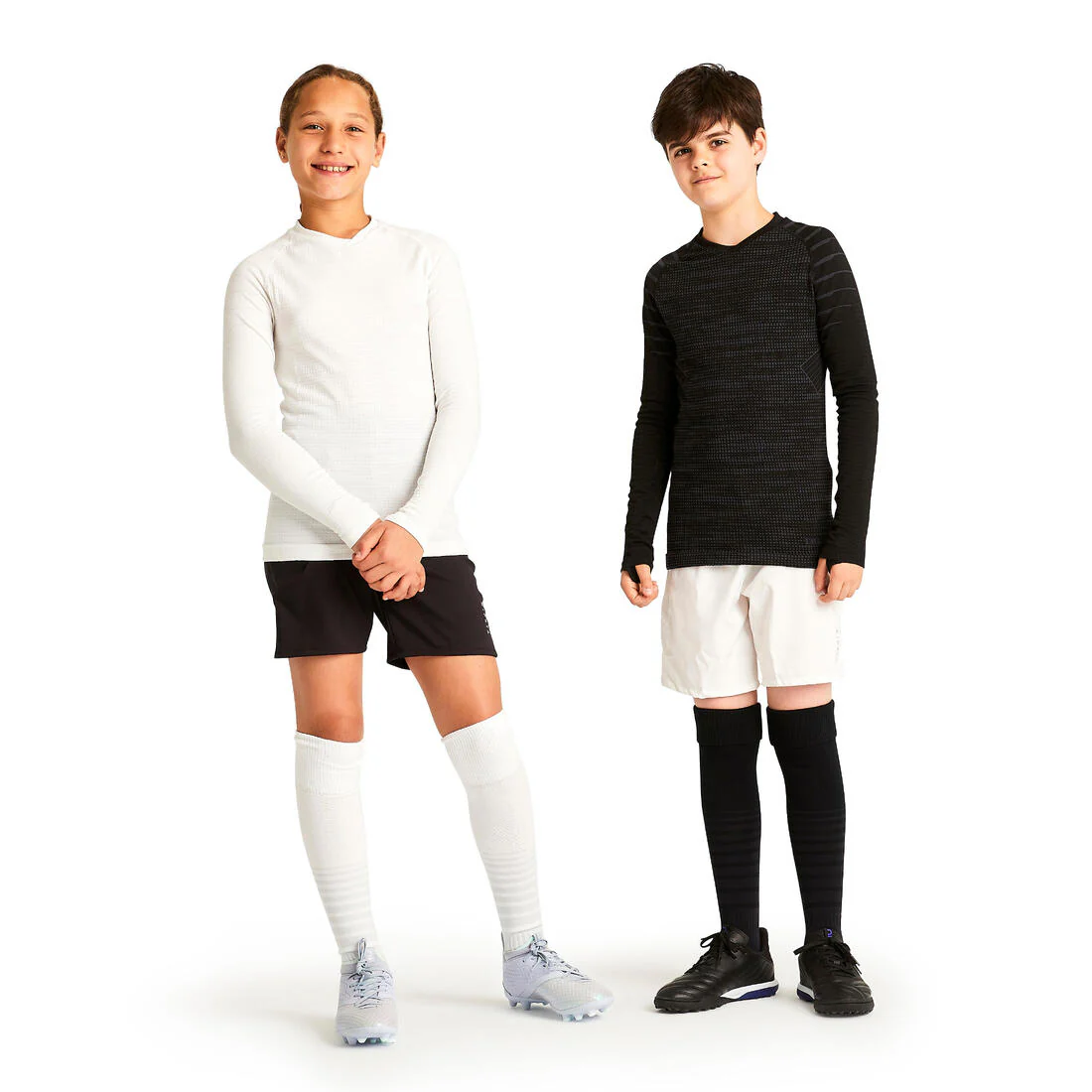 Chaussettes de football rayée enfant viralto club jr noire - Image 6