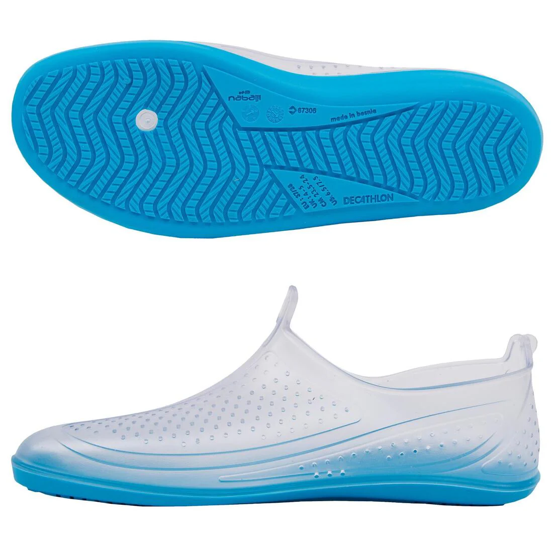 Chaussures Aquatiques Aquabike-Aquagym Aquafun transparent - Image 5