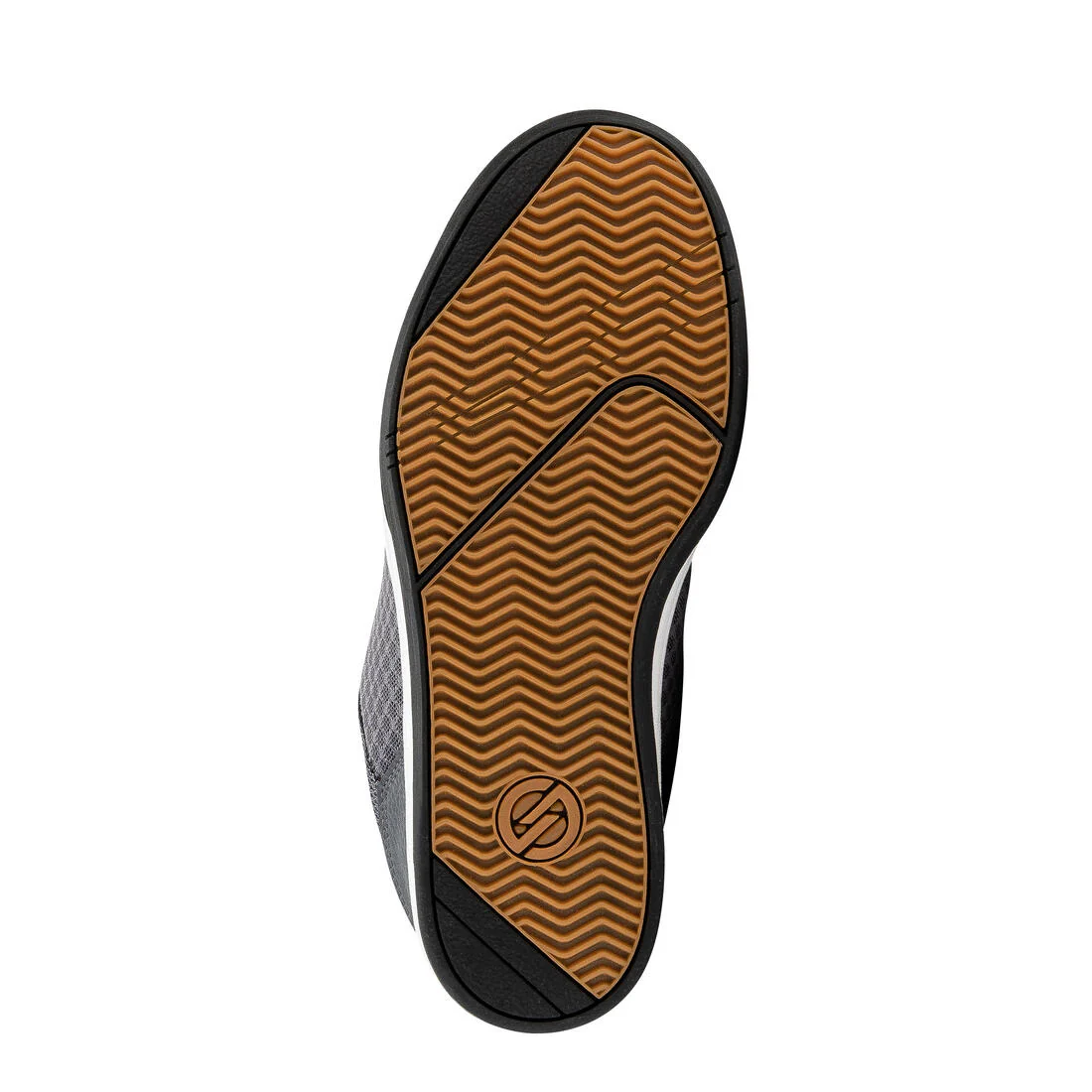 Chaussures basses de skateboard pour enfant CRUSH 500 grise et noire - Image 12