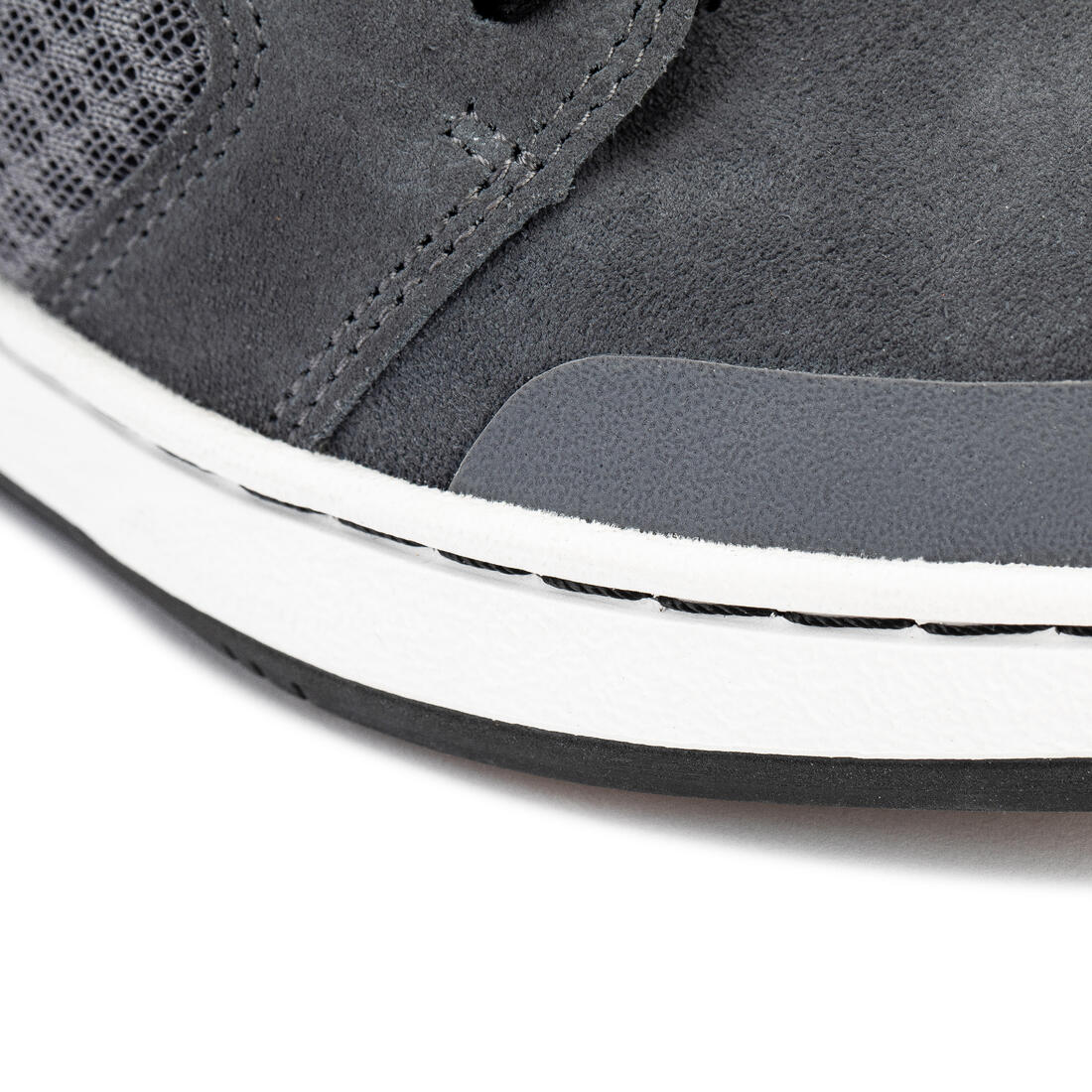 Chaussures basses de skateboard pour enfant CRUSH 500 grise et noire - Image 18