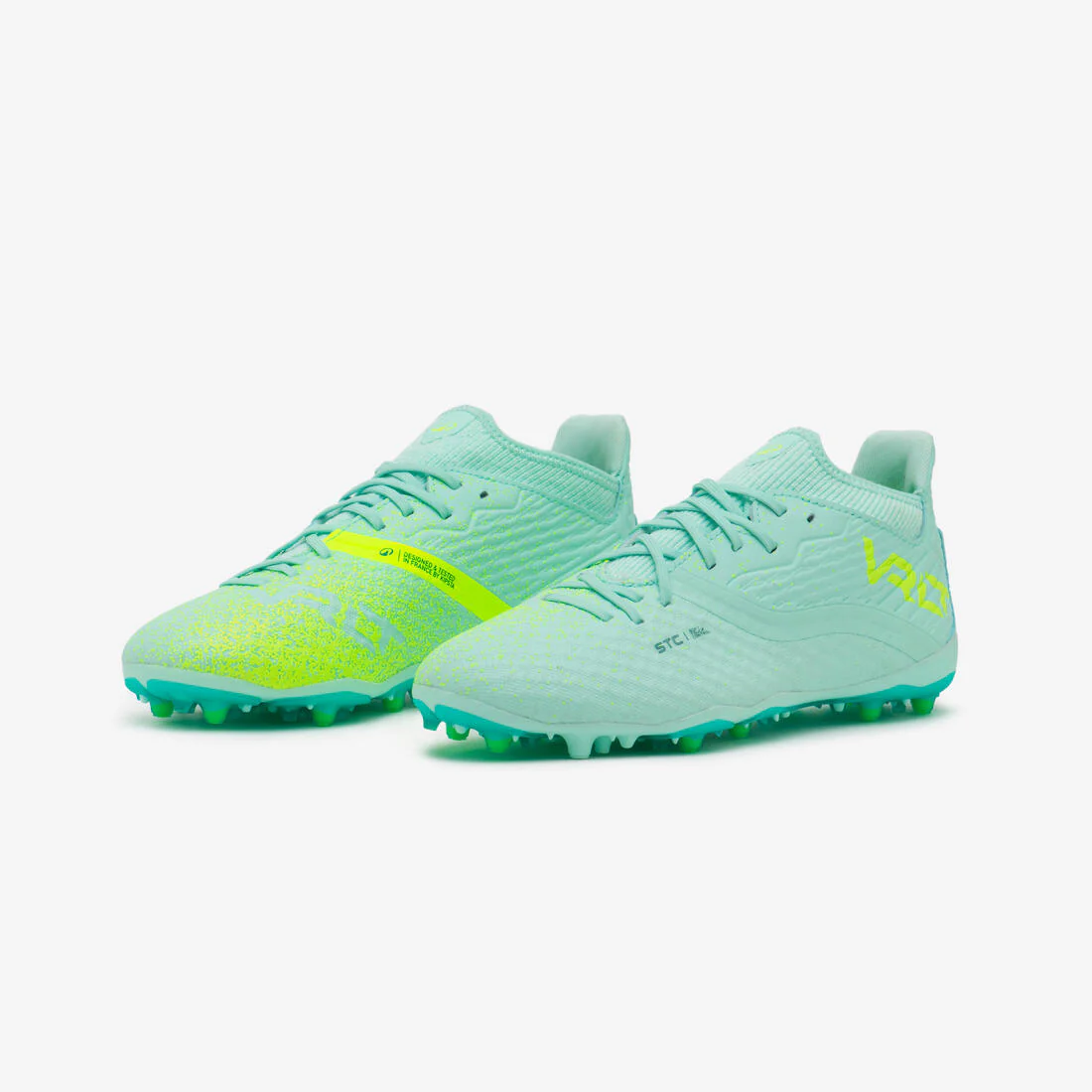 CHAUSSURES DE FOOTBALL ENFANT A LACETS VIRALTO III MG/AG MANGO - Image 4