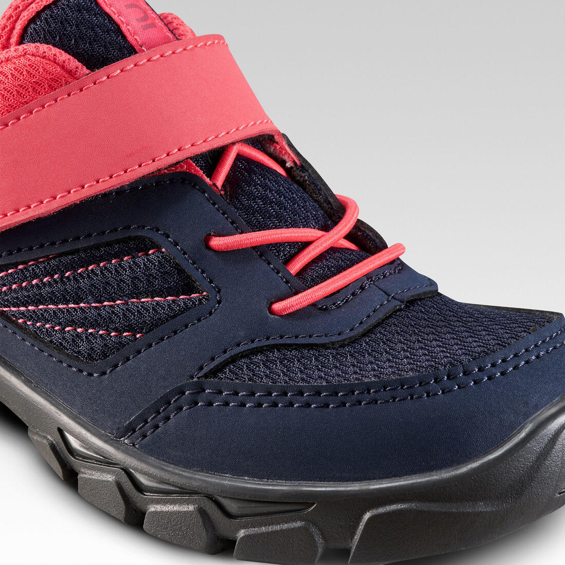 Chaussures de randonnée à scratch 24 au 34 enfant, NH100 rose - Image 3