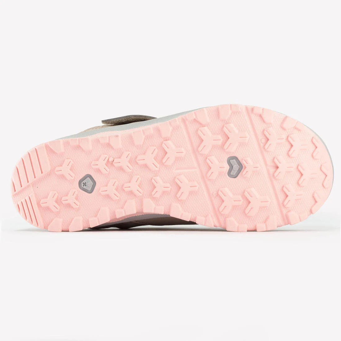 Chaussures de randonnée déperlantes à scratch 28 au 34 enfant, NH500 beige - Image 4