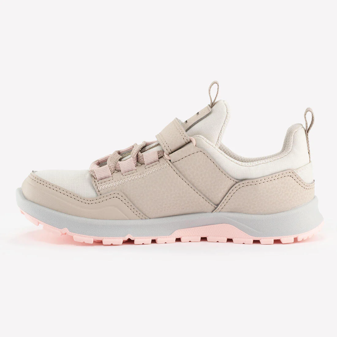 Chaussures de randonnée déperlantes à scratch 28 au 34 enfant, NH500 beige - Image 5