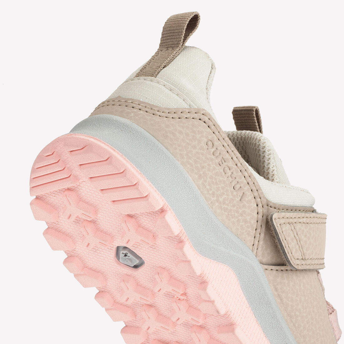 Chaussures de randonnée déperlantes à scratch 28 au 34 enfant, NH500 beige - Image 7