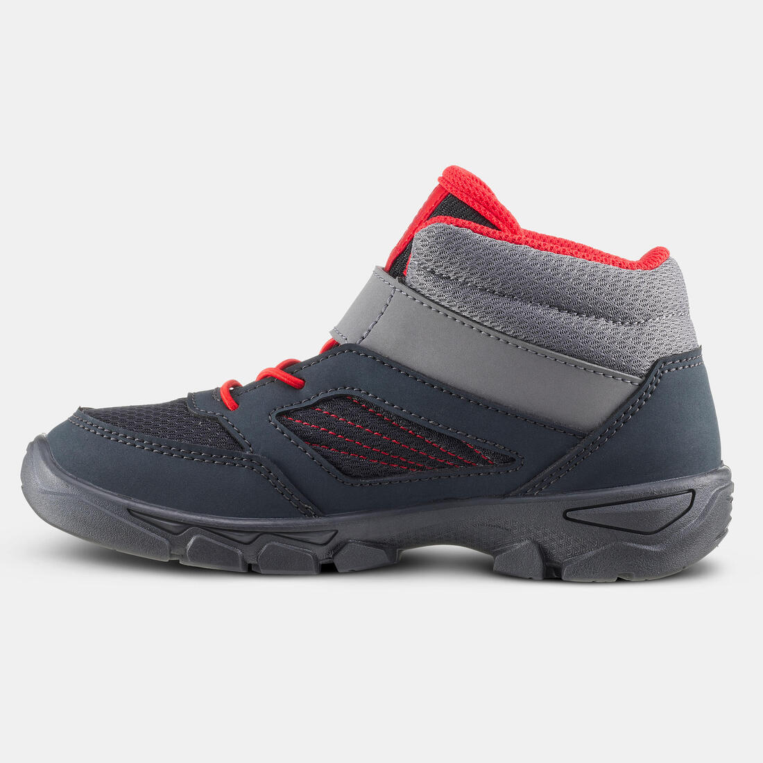 Chaussures de randonnée mid à scratch 24 au 34 enfant, NH100 gris - Image 5