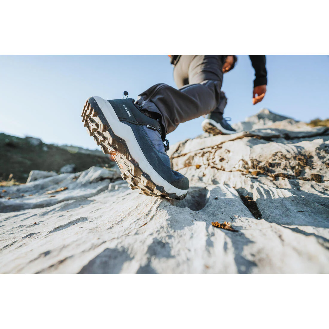 Chaussures de randonnée montagne imperméables, homme MH500 bleues - Image 15