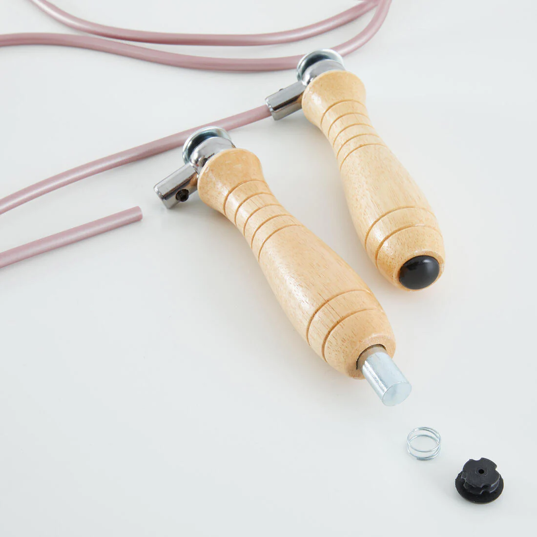 CORDE à SAUTER DE BOXE EN BOIS AVEC POIDS AMOVIBLES - Image 3
