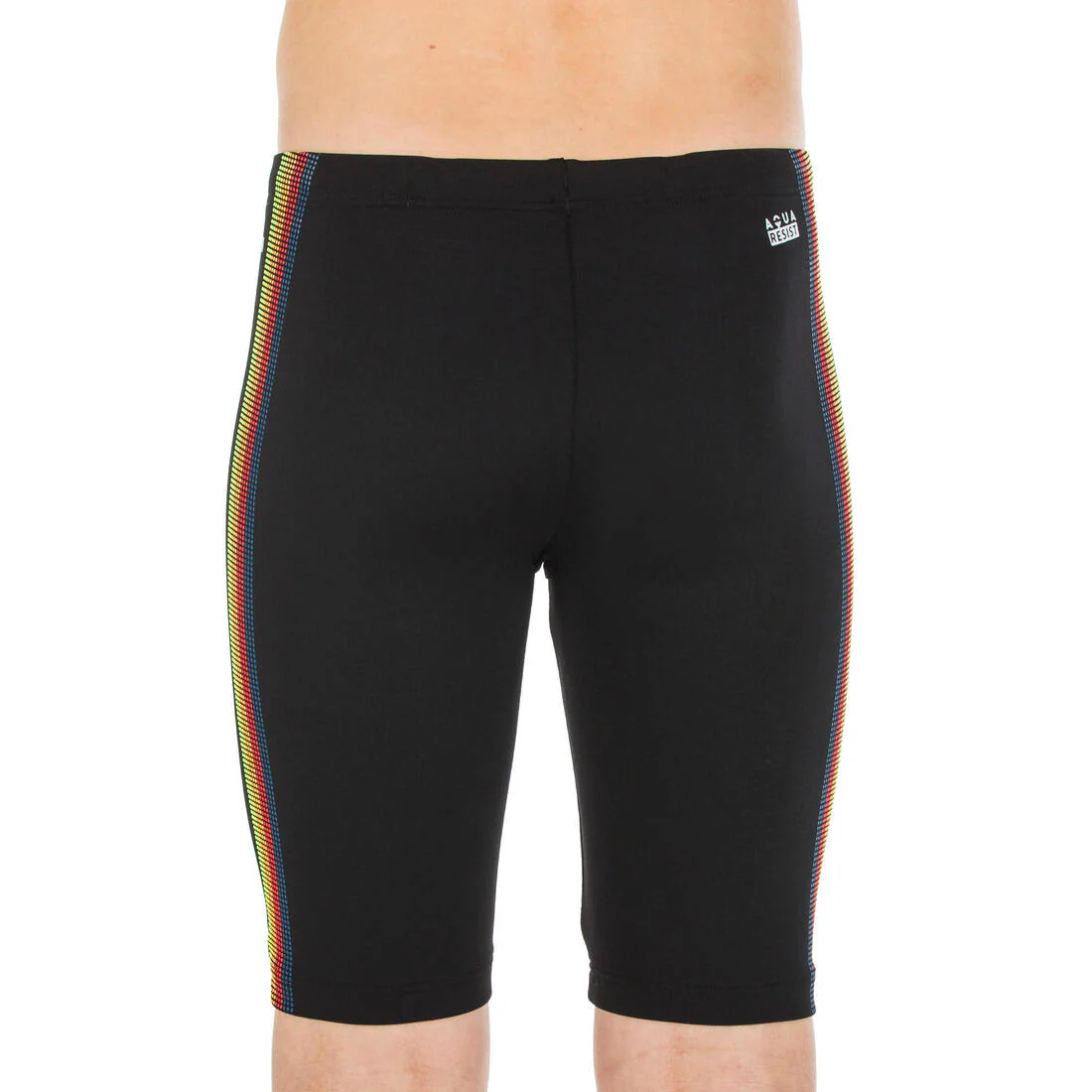 Jammer de natation Garçon ado - Fitib - noir / jaune fluo - Image 3