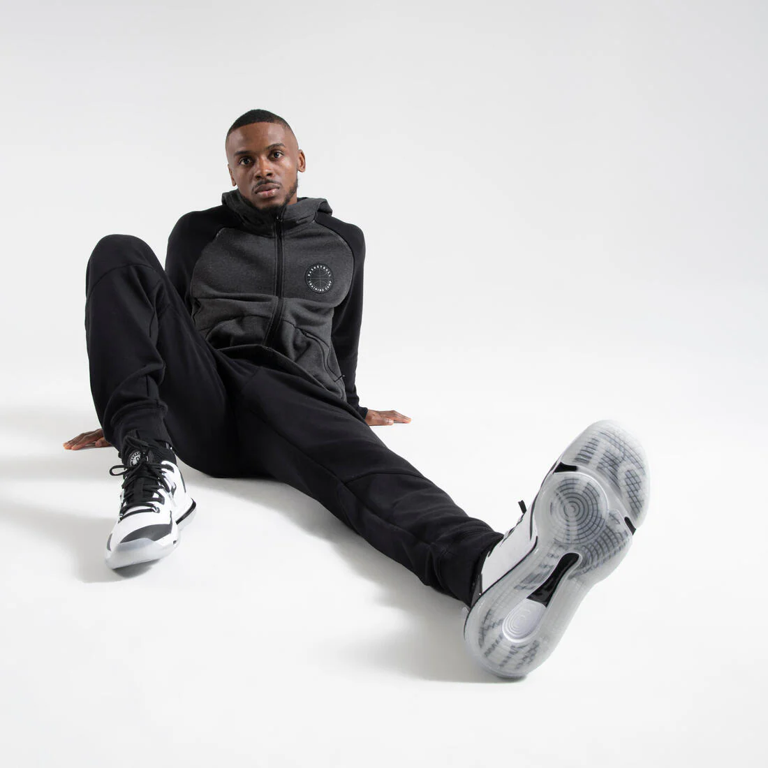 PANTALON BASKETBALL SURVETEMENT HOMME - P500 GRIS - Image 7