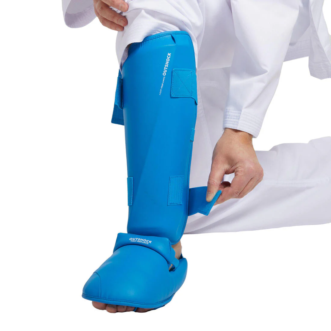 PROTÈGE-TIBIA PIED KARATÉ 900 BLEU - Image 12
