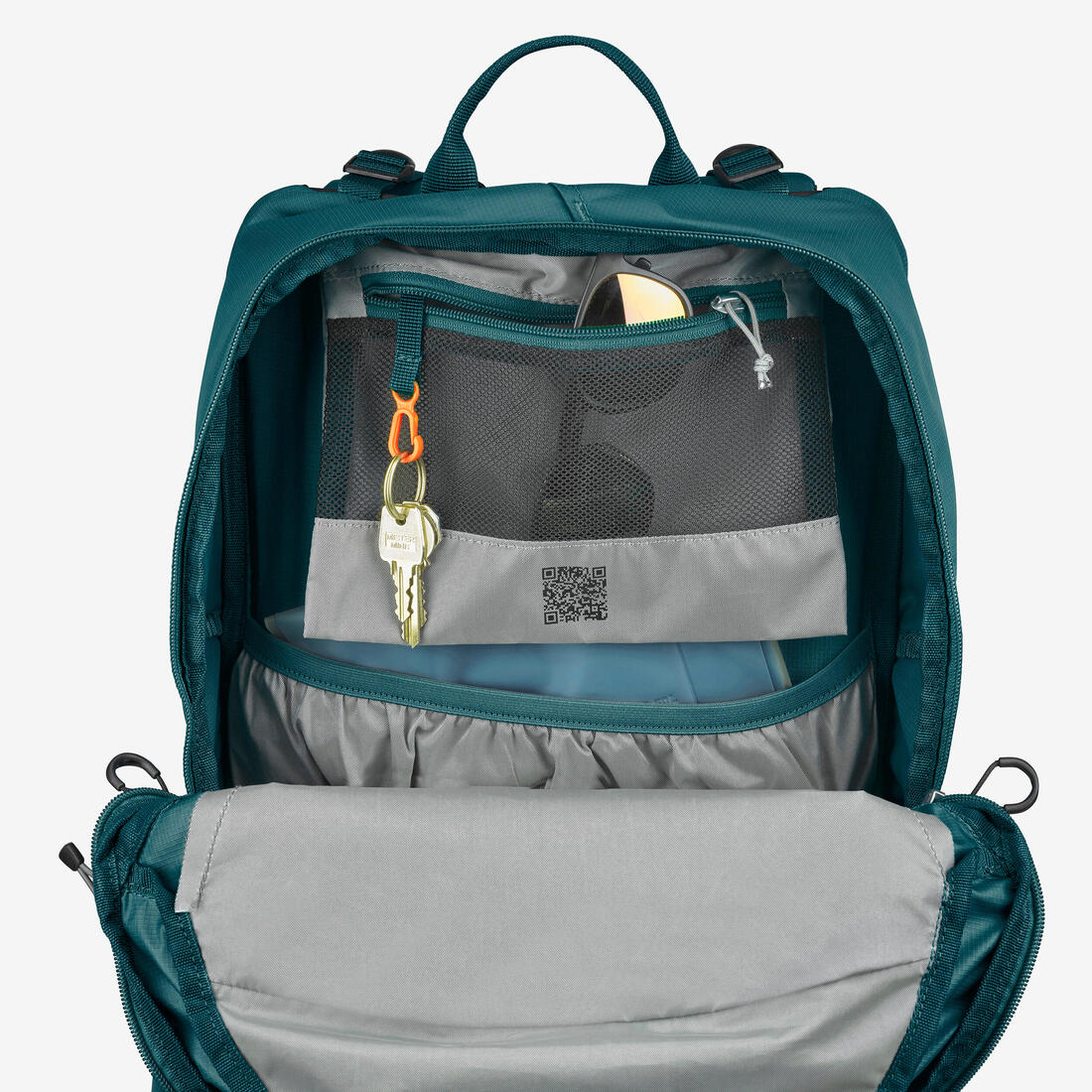 Sac à dos de randonnée ventilé 25L, MH500 khaki - Image 18