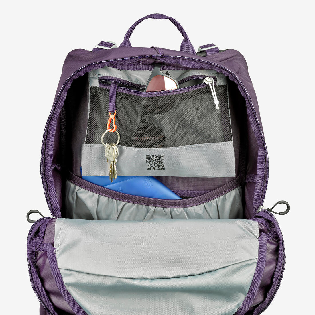 Sac à dos de randonnée ventilé 25L, MH500 khaki - Image 19