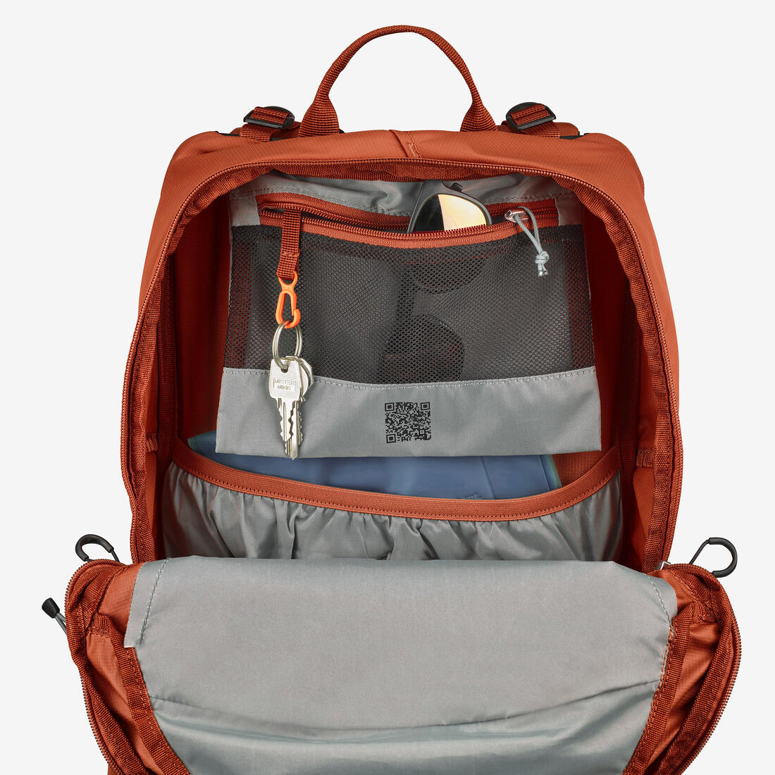 Sac à dos de randonnée ventilé 25L, MH500 khaki - Image 23