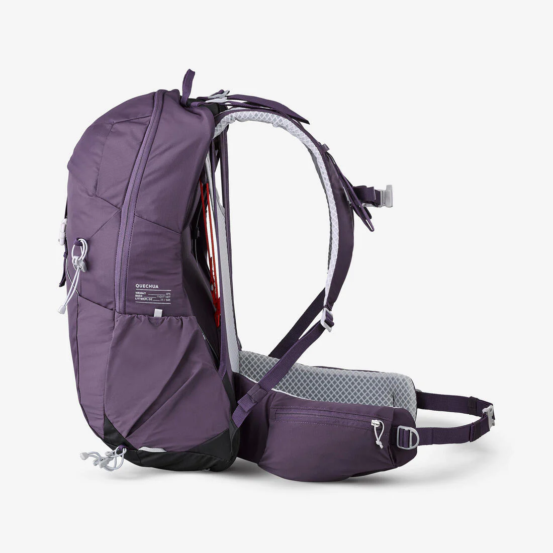 Sac à dos de randonnée ventilé 25L, MH500 khaki - Image 44