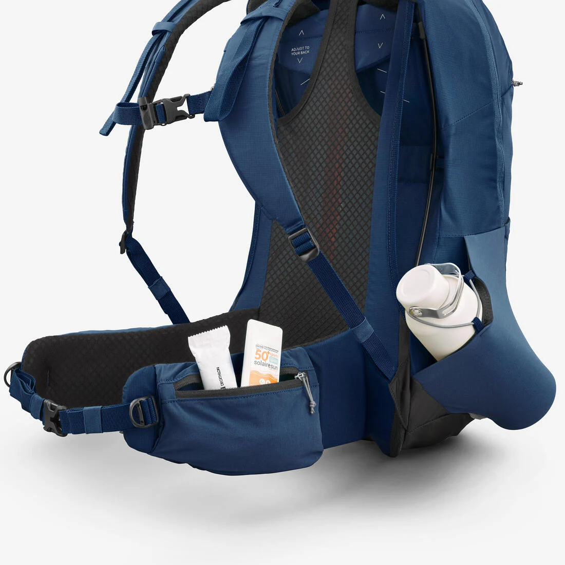 Sac à dos de randonnée ventilé 25L, MH500 khaki - Image 47