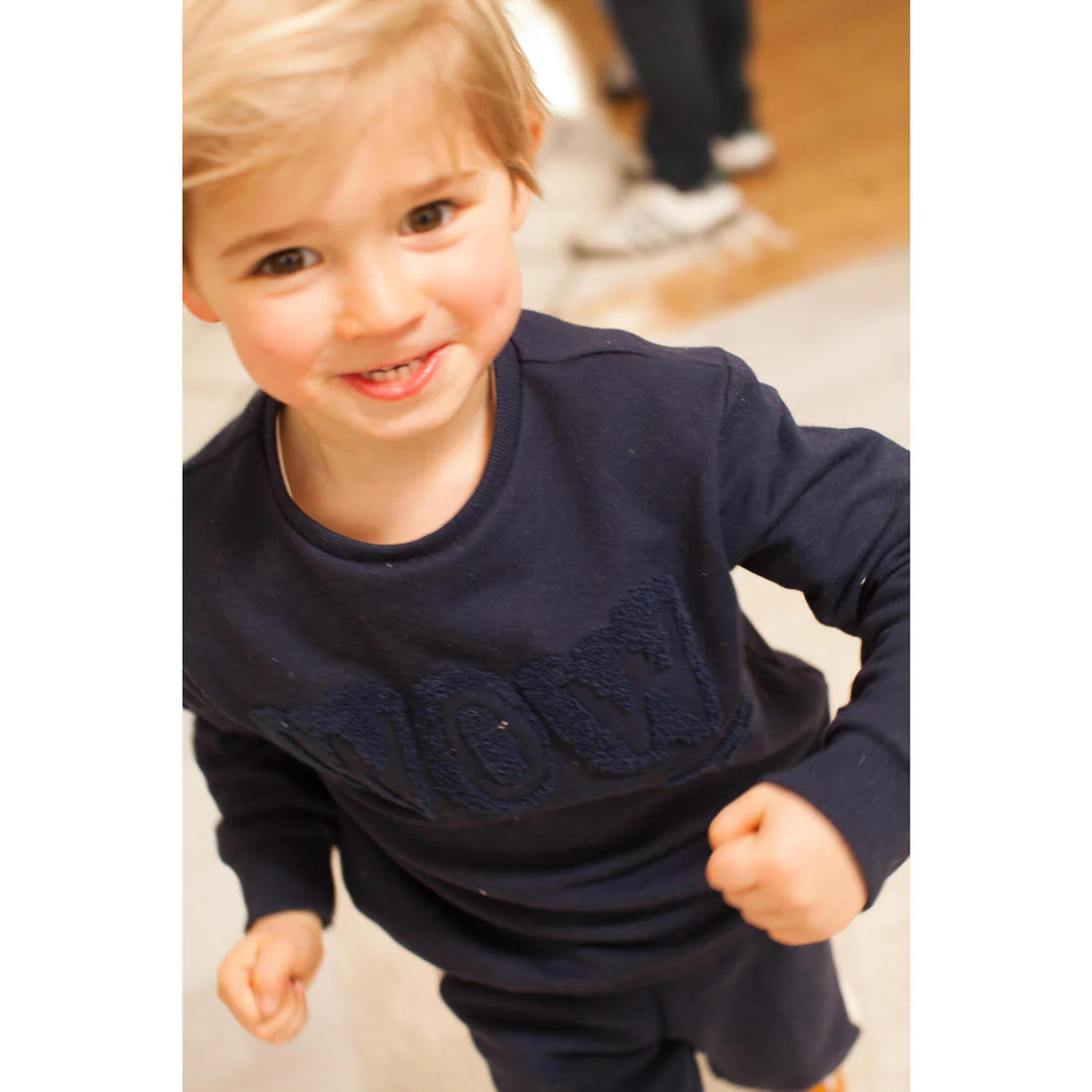 Sweat bébé - basique bleu marine avec motifs - Image 12