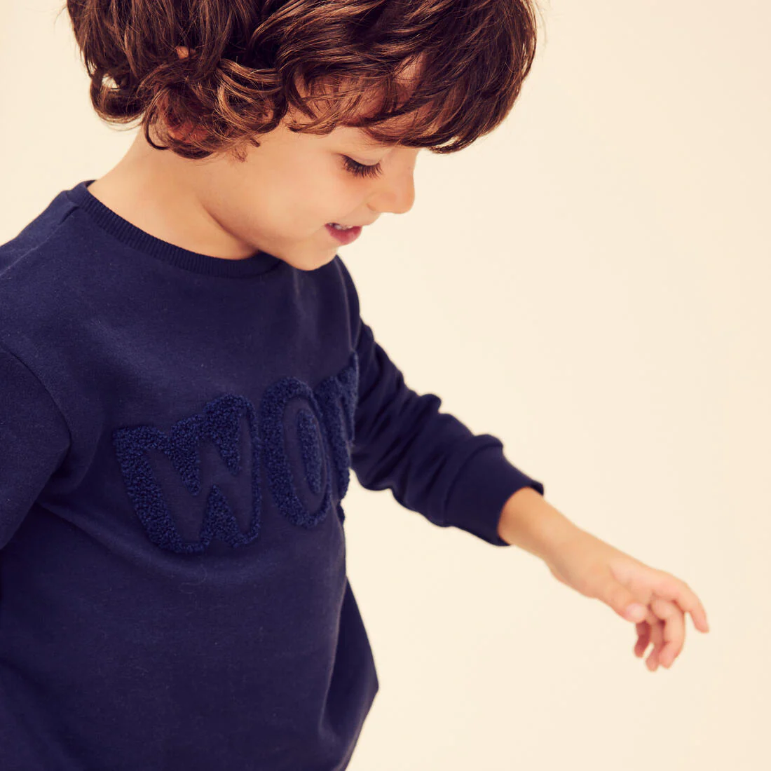 Sweat bébé - basique bleu marine avec motifs - Image 3