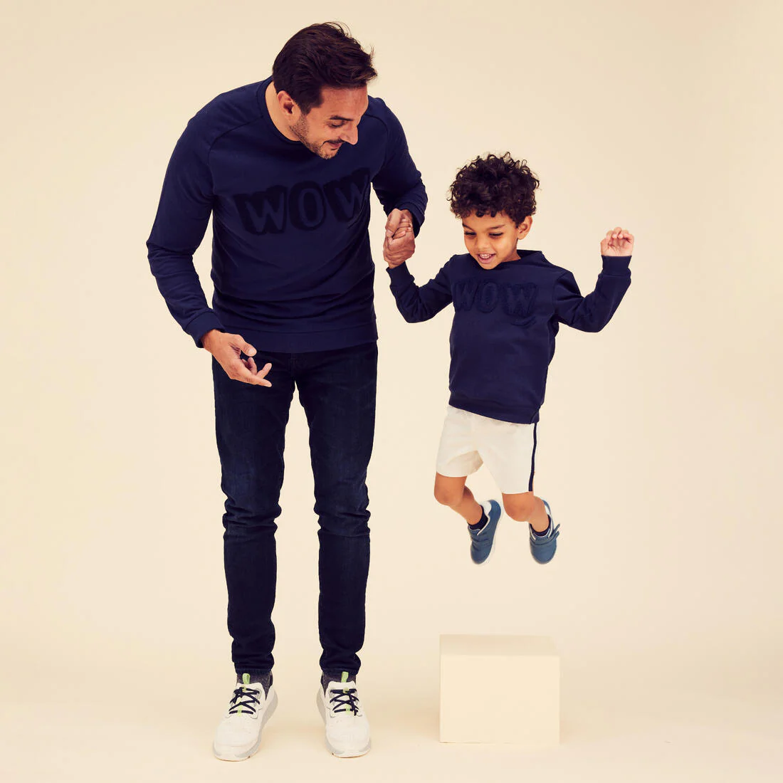 Sweat bébé - basique bleu marine avec motifs - Image 6