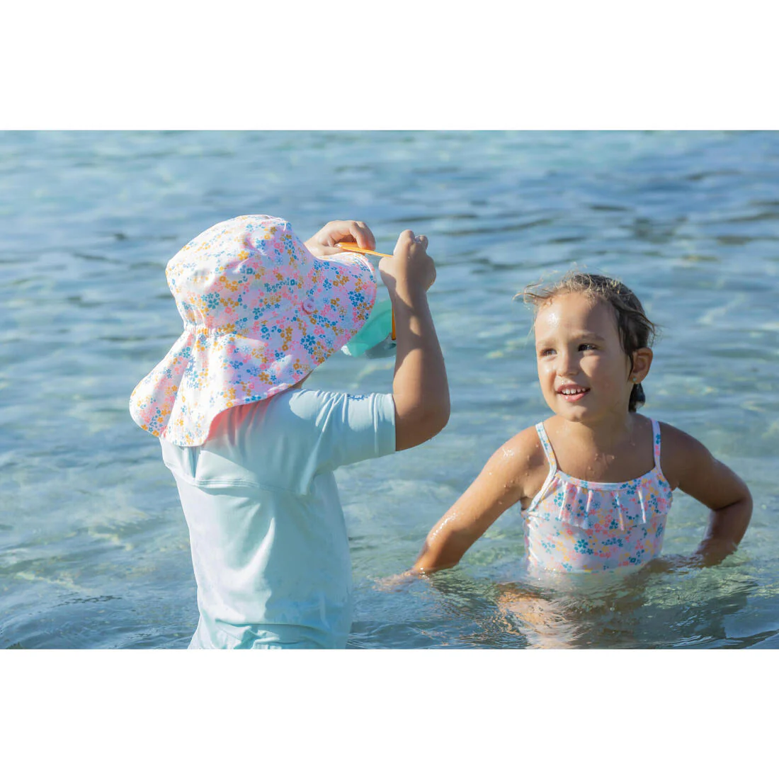 T-shirt anti uv bébé manches courtes corail - Image 37