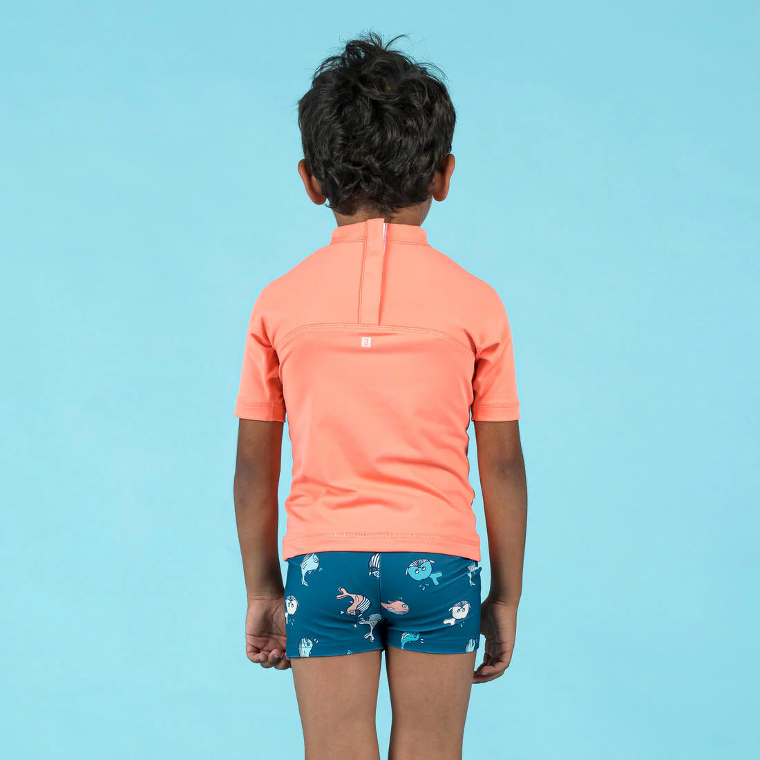 T-shirt anti uv bébé manches courtes corail - Image 6