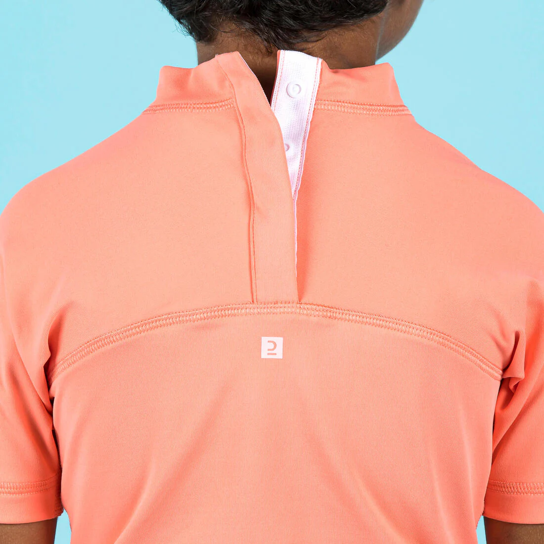 T-shirt anti uv bébé manches courtes corail - Image 8