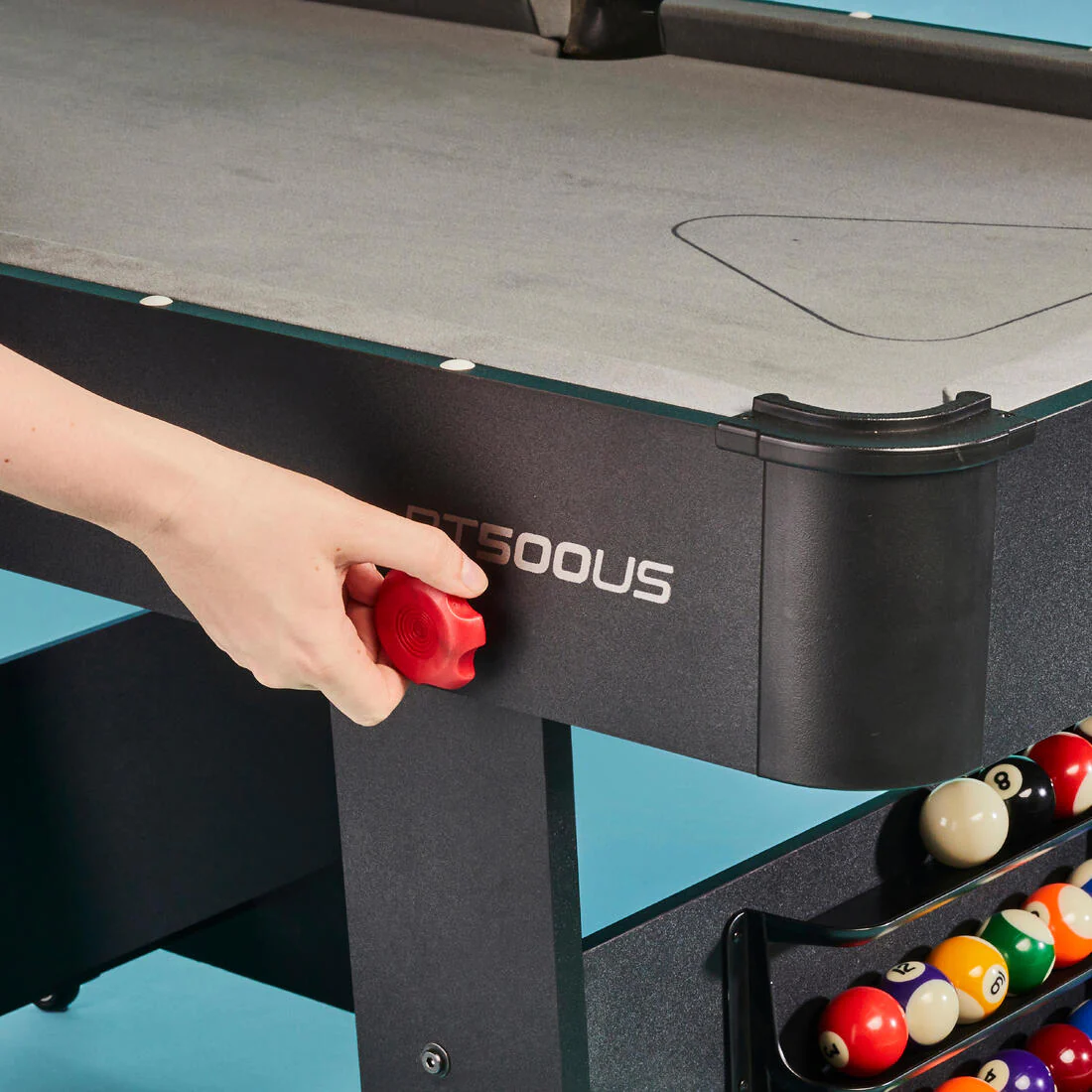 Table de billard pliable américain - BT 500 US tapis gris - Image 10